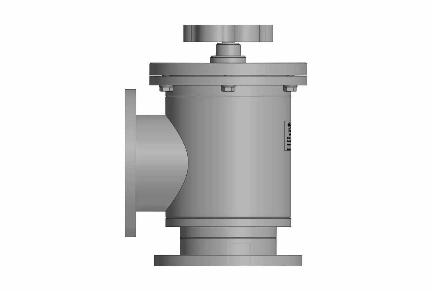 Купить в АО Вакууммаш ✓ Угловой ручной специальный вакуумный клапан УРС-100 без крышки ✦ узнать цены и отзывы в каталоге